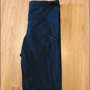 Full length, athletic Lululemon deep blue legging